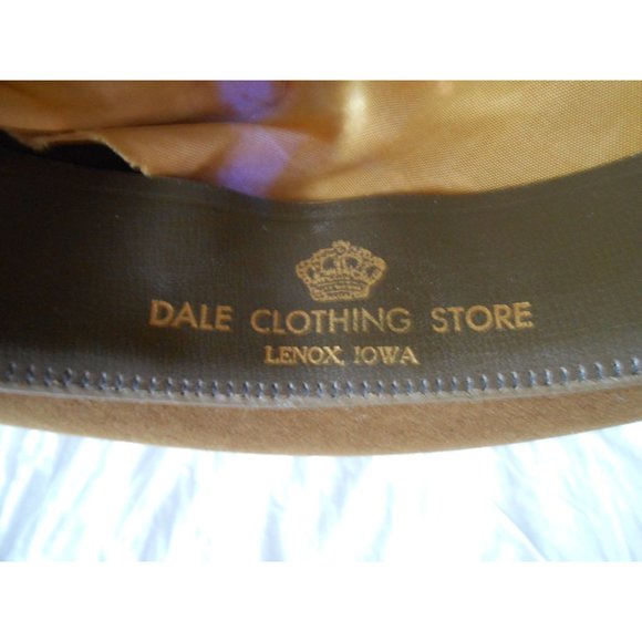 Dale Clothing Stevens Hats Registered 3X Beaver Fur Blend Hat Fedora Brown 6 7/8 - Picture 6 of 9